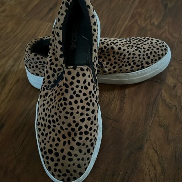 Soda Shoes - Soda Cheetah Print Slip-On Shoes Womens US Size 8.5